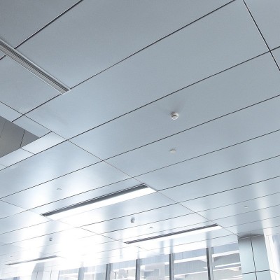 勾搭铝合金天花板吊顶商场高铁站瓦楞板工程超大板定制铝单板材料图3