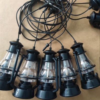 led灯太阳能灯串煤油灯民宿小马灯庭园太阳能灯户外装饰室外露营