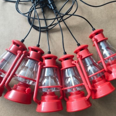 led灯太阳能灯串煤油灯民宿小马灯庭园太阳能灯户外装饰室外露营图2