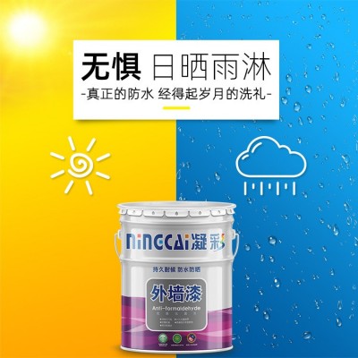 厂家直销 防水耐晒可调色外墙漆工程专用外墙装饰涂料外墙乳胶漆图2