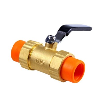 ppr水管配件铜芯阀门20热熔球阀25双头活接阀门ppr双活接球阀定制图4