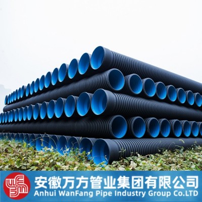 厂家波纹管市政工程用大口径SN8DN300400600HDPE双壁排水管图3