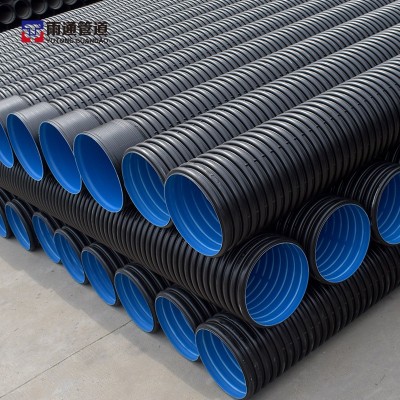 加工定制HDPE双壁波纹管大口径市政下水道排水管 排污波纹管道图3
