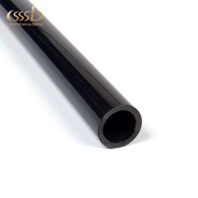 订做PC黑色高光管 PMMA挤出圆管 阻燃非标灯具配件 来图来样订做图3