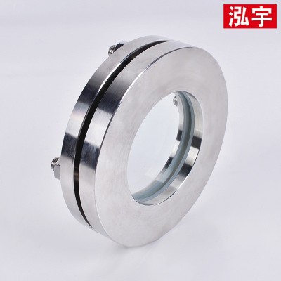 304不锈钢法兰视镜 玻璃内六角人孔视镜观察孔对夹视镜DN50 65 80图4