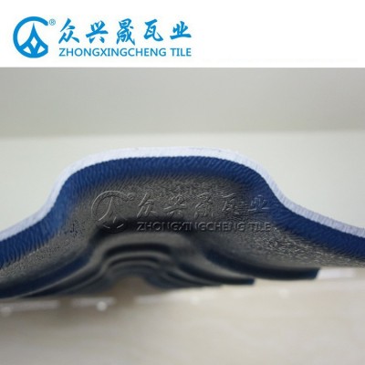 广东农村旧房改造屋面瓦屋顶别墅瓦仿古塑料瓦ASA树脂小青瓦盖瓦图2