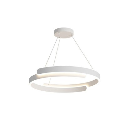 极简LED餐厅灯现代简约轻奢卧室主灯北欧大气创意个性圆形餐吊灯图5