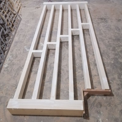 新中式实木屏风隔断客厅玄关花格格栅移动隔断现代简约办公室坐屏图2