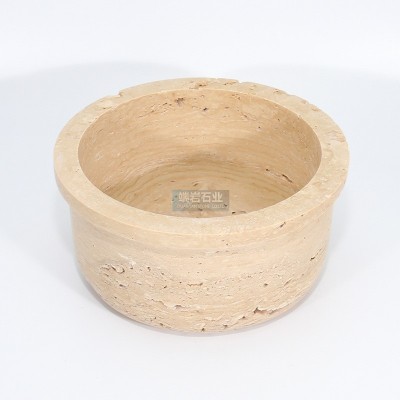 北欧简约风格洞石大理石托盘软装茶盘首饰化妆品收纳盘蛋糕浴室图3