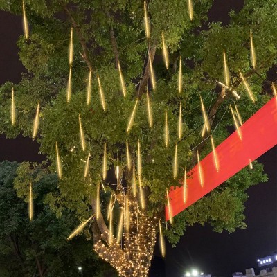 遥控太阳能流星雨led灯小彩灯闪灯 满天星户外防水装饰树灯挂树灯图5