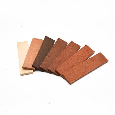 劈开砖条砖中式仿古文化石欧式别墅拉毛透水砖窑变彩色陶土外墙砖图5