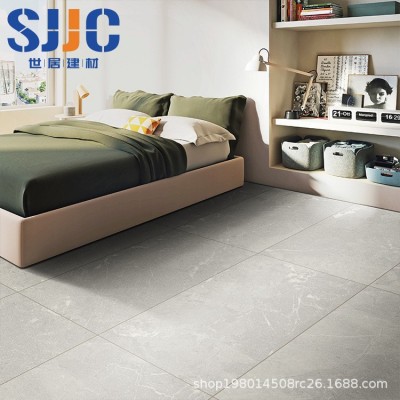 工业风灰色大板瓷砖柔光仿大理石纹地面砖600*1200客餐厅卧室阳台图2