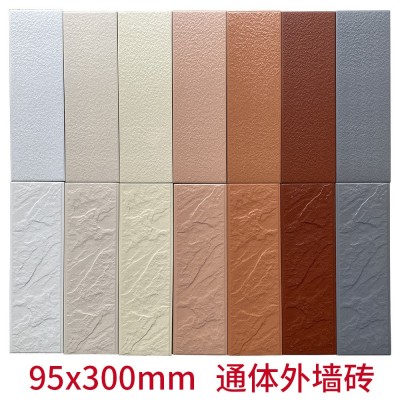通体全瓷外墙砖95x300别墅农村自建房瓷砖 福建外墙砖厂家 围墙砖图2