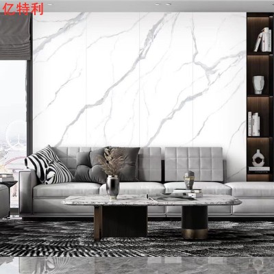 客厅电视背景墙岩板800*2600现代简约大板磁砖新中式别墅连纹瓷砖
