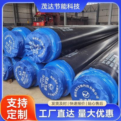 河北聚氨酯保温管现货热力管道预制直埋聚氨酯发泡钢套钢保温材料图3
