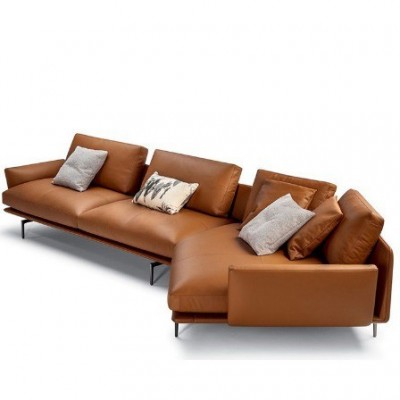 别墅定制意式轻奢真皮沙发Get back极简小户型客厅转角组合沙发