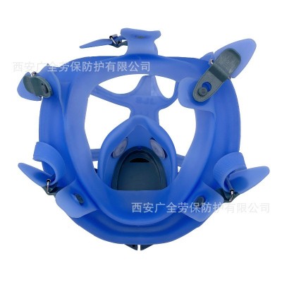 电动送风式防毒面具SJL双箭龙7001全面罩 长管呼吸器可接导气管图5