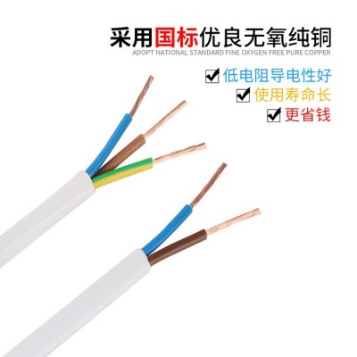 珠江电缆ZC-RVV 3*1平方无氧铜芯阻燃软线 家装PVC护套1000米/卷图3