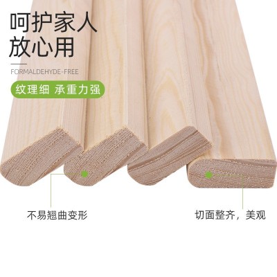 厂家直销松木木方实木圆角床档床板床横梁木条家具厂原材料木板材图3