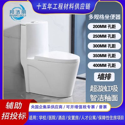厂家定制陶瓷马桶家用座便器医院学校公共卫生间坐便器工程蹲便器图5