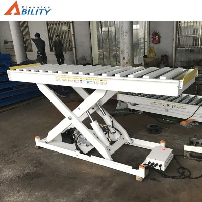 厂家直供台面滚筒升降平台 滚筒式液压移动升降货梯高空作业车图4