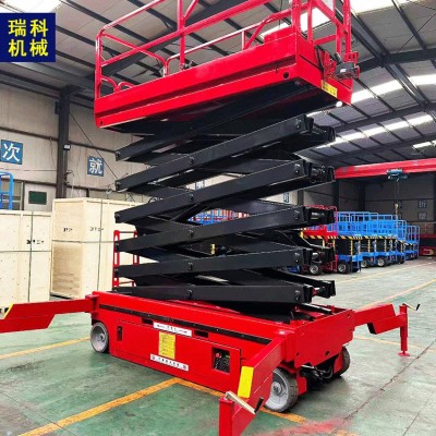 高空作业平台12米修理用液压电动自行走升降全自行式升降平台图2