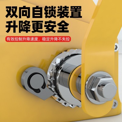 手摇绞盘双向自锁手动卷扬机1200磅手动绞车小型家用牵引升降吊机图3