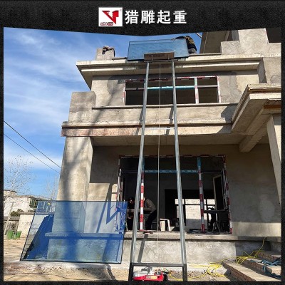 光伏板升降机电动小型吊机玻璃门窗安装工地上料太阳能板提升机图2