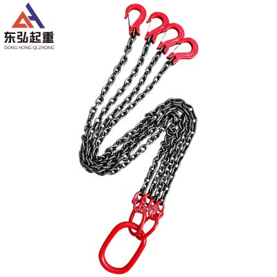 起重链条吊索具吊装双四腿吊链g80锰钢工业链条索具吊钩吊环吊具