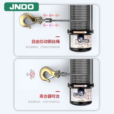 电动绞盘24V车载牵引机 户外汽车救援工具3000磅钢丝绳电动卷扬机